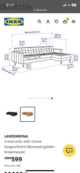 Ikea landskrona leather sofa 10