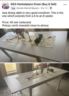IKEA modular dining table