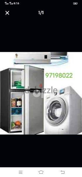 AC refrigerator freezer full automatic washing machine repair 0