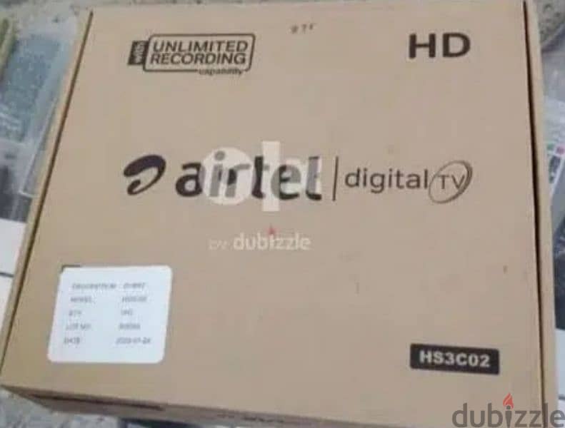 Digital new Airtel Hd set top box with 6months malyalam tamil 0