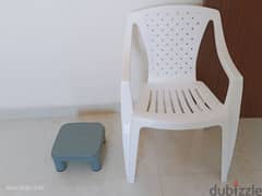 Plastic chair set (2nos)