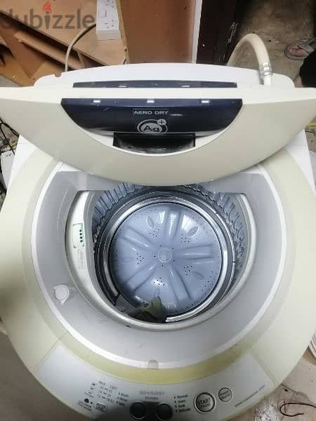 Sharp top load automatic washing machine same like new special offer 3