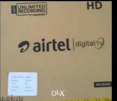 Full HDD Airtel set top box with 6months malyalam tamil telgu kannada