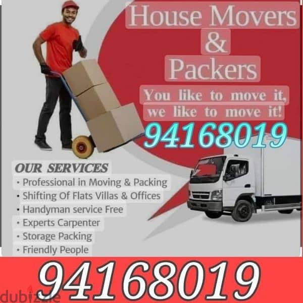 Muscat & Mover packer house shiffting carpenter TV furniture fixing 0