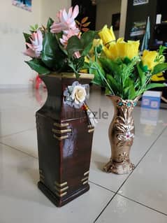 vases with flowers