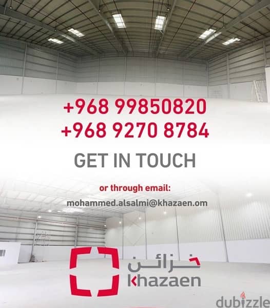 Warehouses for Rent in Khazaen 3