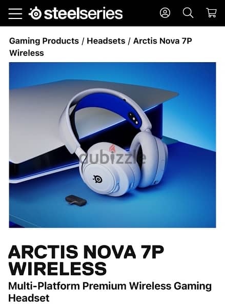 steelseries nova 7p wireless  جديدة لاسلكية تدعم الكل، اللون الأبيض 1