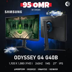 SAMSUNG Odyssey G4 G40B" 240Hz 1Ms Ips Gaming Monitor" - شاشة جيمينج !