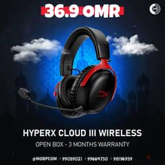 HyperX Cloud 3 Wireless Gaming Headset - سماعة جيمينج وايرلس !