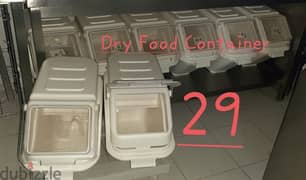 8 pieces of Dry food container - off white