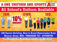 All Indian School,  Uniform Available -ISD, ISM,,USWK