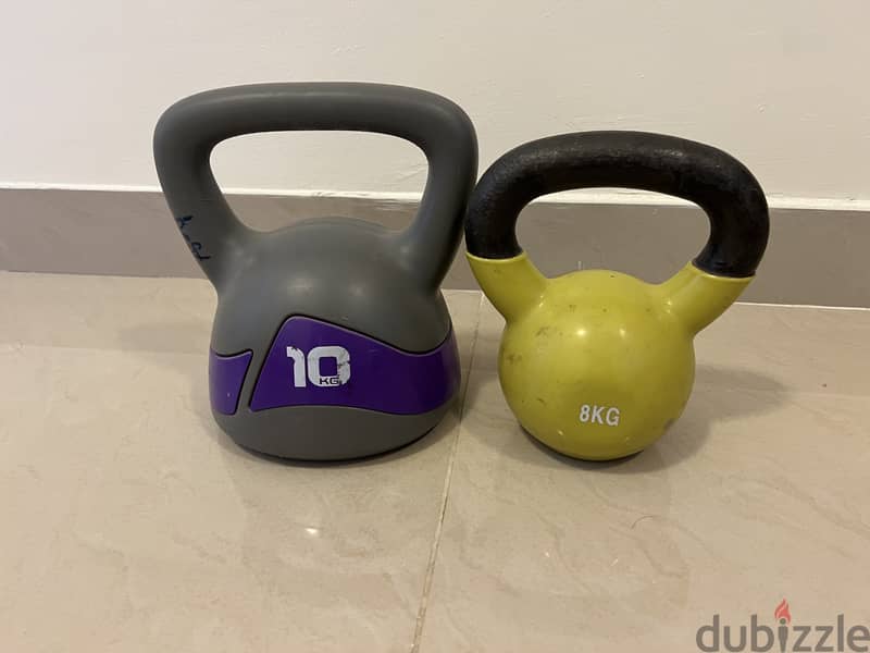 Kettle bell and weights 1