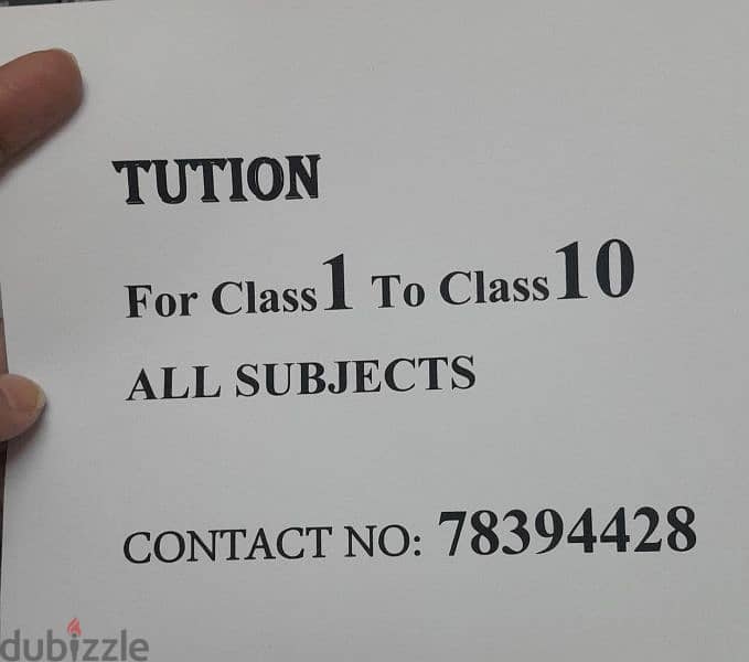 tutor available for class 1-10 specially fot maths and science 0