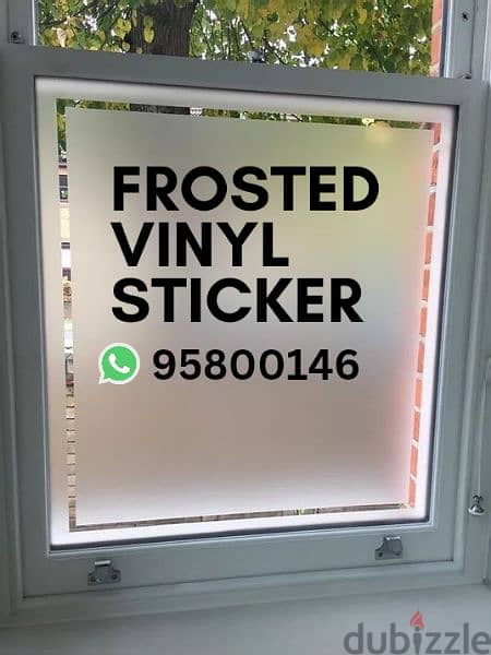 Window Tint stickers, Frosted Privacy stickers & wallpaper available 0