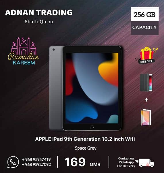 Ipad 10 Generation 64 GB WiFi and available all Ipad series 12