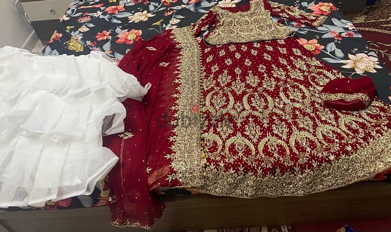 Pakistani wedding dress with can can for sale beAutiful dress 1