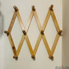 2pc wooden expandable rack 0