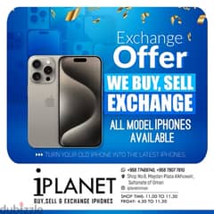 We buy , sell , trade in and exchange all model iphones , iPlanet