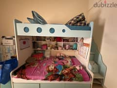 Bunk bed with drawers