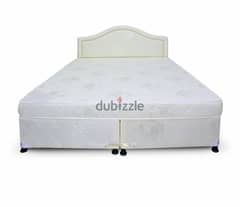 Semi medicated Diwan bed with headboard and mattress for sale
