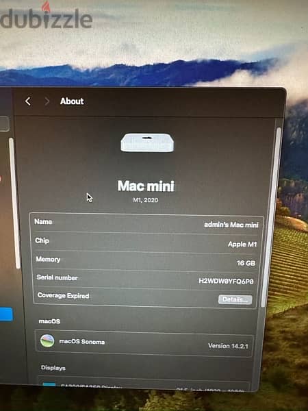 Mac mini M1 2020 16 Gb ram 512 Gb SSD 2