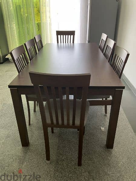 8 seater dining table with chairs (Bought from Pan) 5