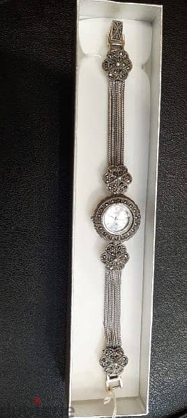 pure silver ladies watch 1