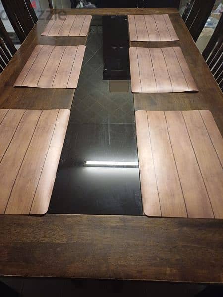 six seater dining table with four chairs 4