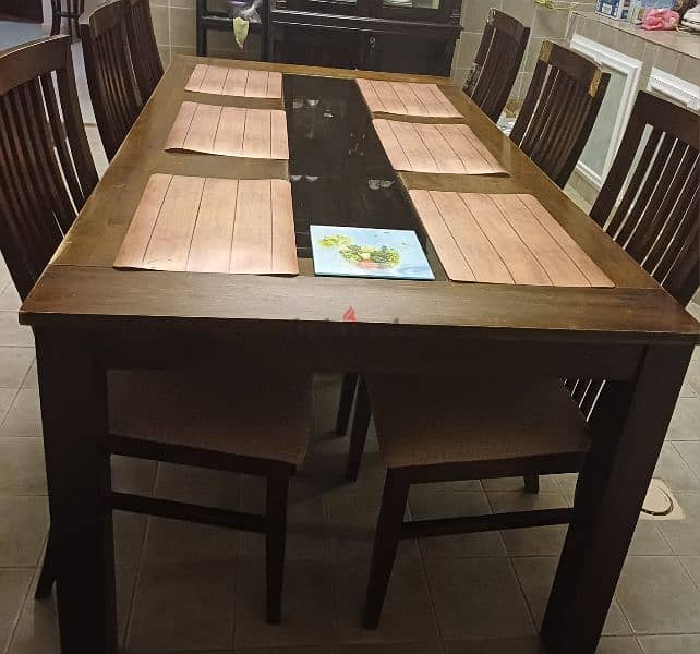 six seater dining table with four chairs 5