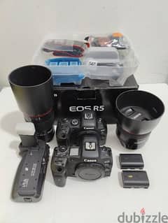 Canon R5 with warranty, Canon R6 Clean, EF 85mm f1.2 II, EF 100mm f2.8