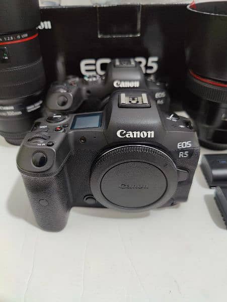 Canon R5 with warranty, Canon R6 Clean, EF 85mm f1.2 II, EF 100mm f2.8 3