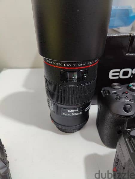Canon R5 with warranty, Canon R6 Clean, EF 85mm f1.2 II, EF 100mm f2.8 9