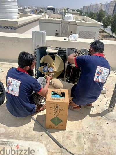 All ac gas charge with service