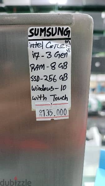 Intel Core. i7-3gen. Ram 8gb. Ssd 256gb. Windows 10. With Touch. 10