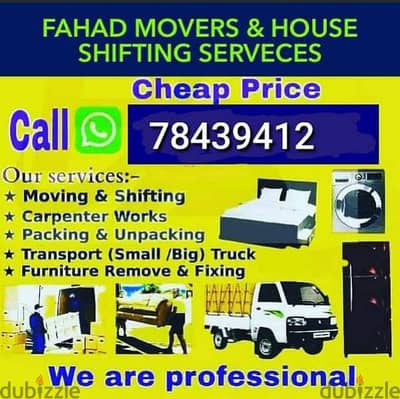 muscat furniture house shiftingg low price