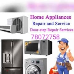 Automatic washing machine AC fridge repair and service work