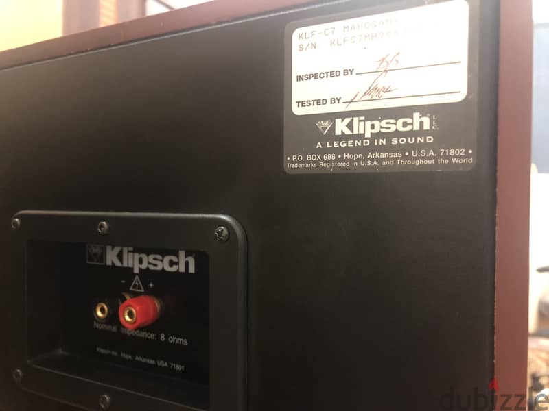 Klipsch's Flagship KLF Series - KFL C7 Center Speaker 3