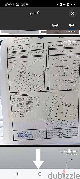 بيع ارض ف  ف قلب السنيه متوفر جميع الخدمات