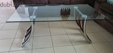 Glass to Center table