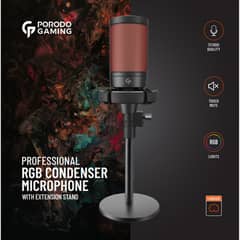 Porodo professional rgb condenser mic -pdx519- (!BoxPack!)