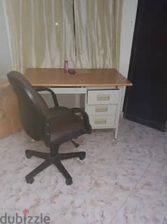 Study table with chair.