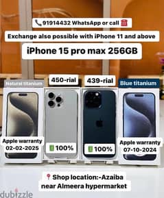 iPhone 15 pro max 256GB - natural titanium - good phone