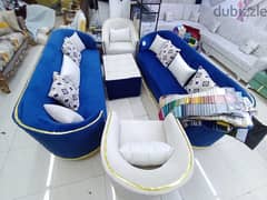 SOFA SET FOR SALE BRAND NEW BLUE AND WHITE