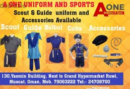 Scout & Guide Uniform Available