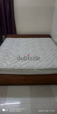 king size good bed and 2 cylinders for sale 0