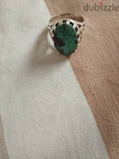 Natural Persian Turquoise Silver Handmade Ring 0