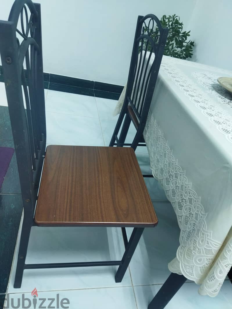 Dinning Table with Heavy Duty 4 Chairs 6