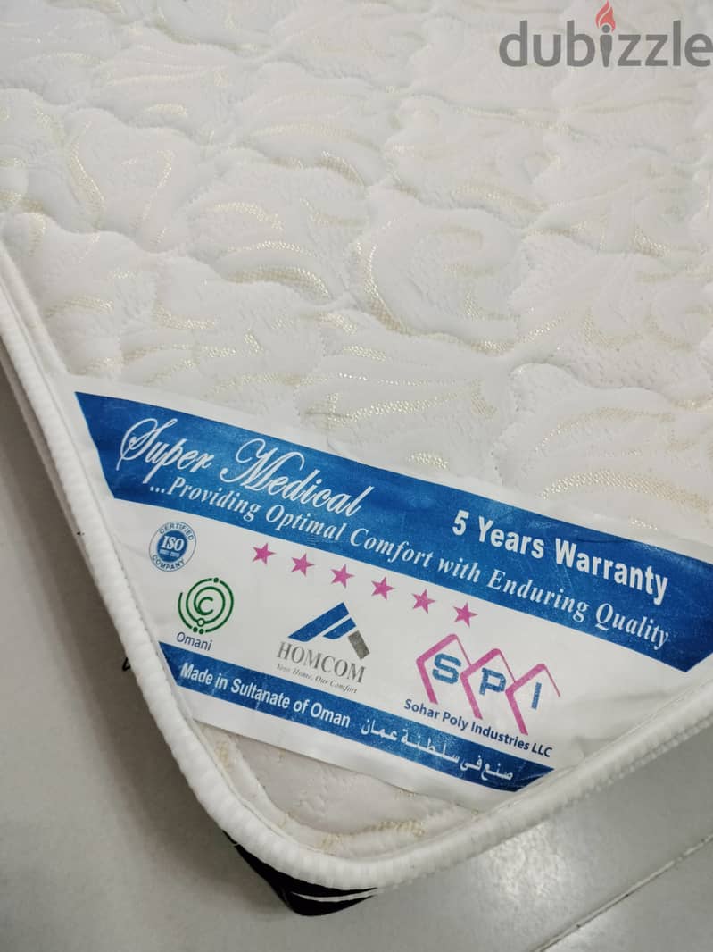 Used Medicated matress and kids bed with mattress 2