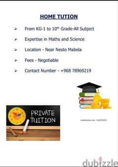 Home Tuition and  Daycare facility available 0