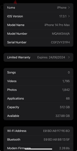 I PHONE 14 pro Max 512GB in warranty. 2